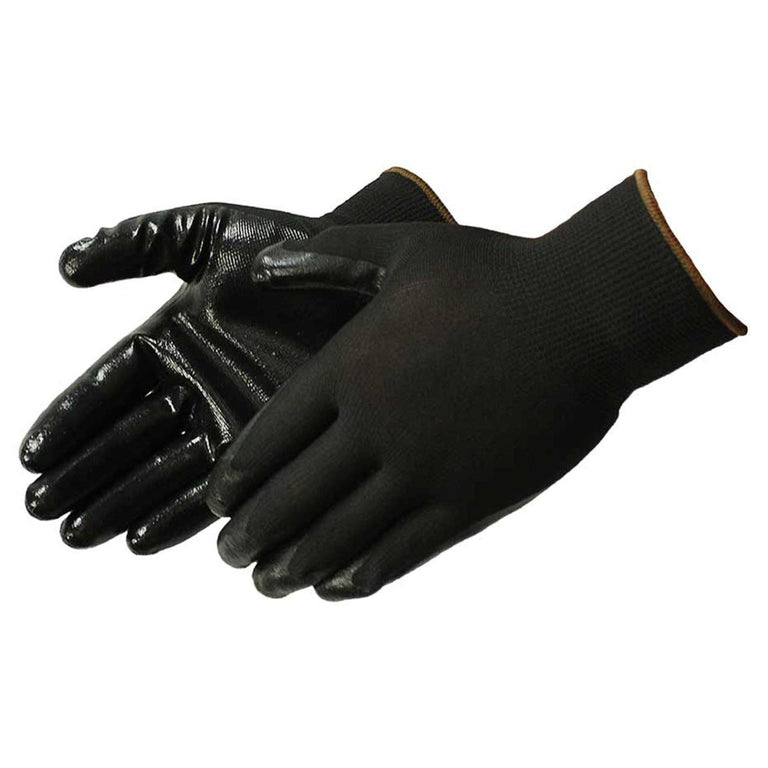 Rugged Blue GL400 Nitrile Coated Gloves, 12 Pairs