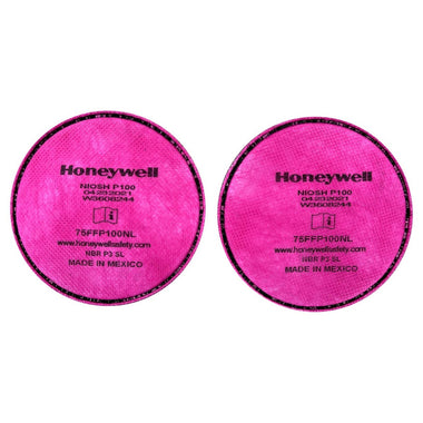 Honeywell Low Profile P100 Particulate Filter 75FFP100NL - 1 Pair