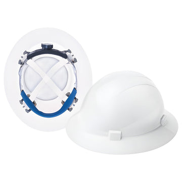 Delta Plus Americana 360 Type 2 Full Brim Hard Hat, 4-Point Mega Ratchet Suspension
