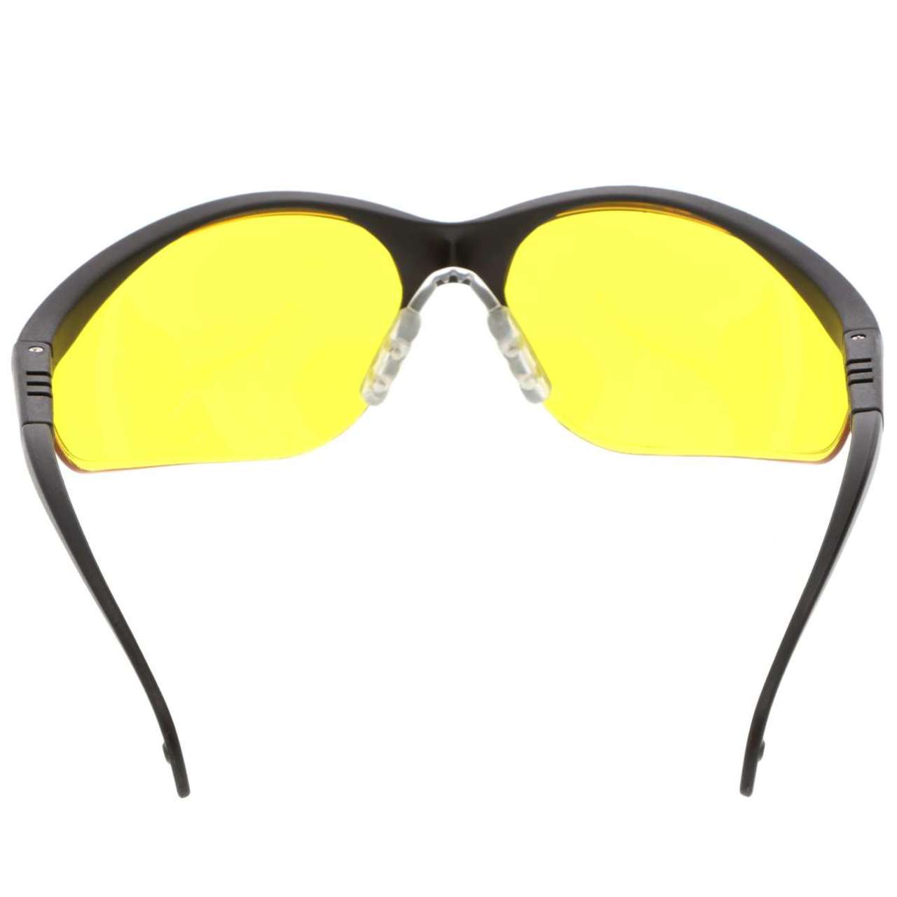 MCR Klondike KD1 Series Safety Glasses - Black Frame - Amber Lens