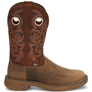 Justin Men's Rush 11" Waterproof EH Composite Toe Boots, SE4341, Brown