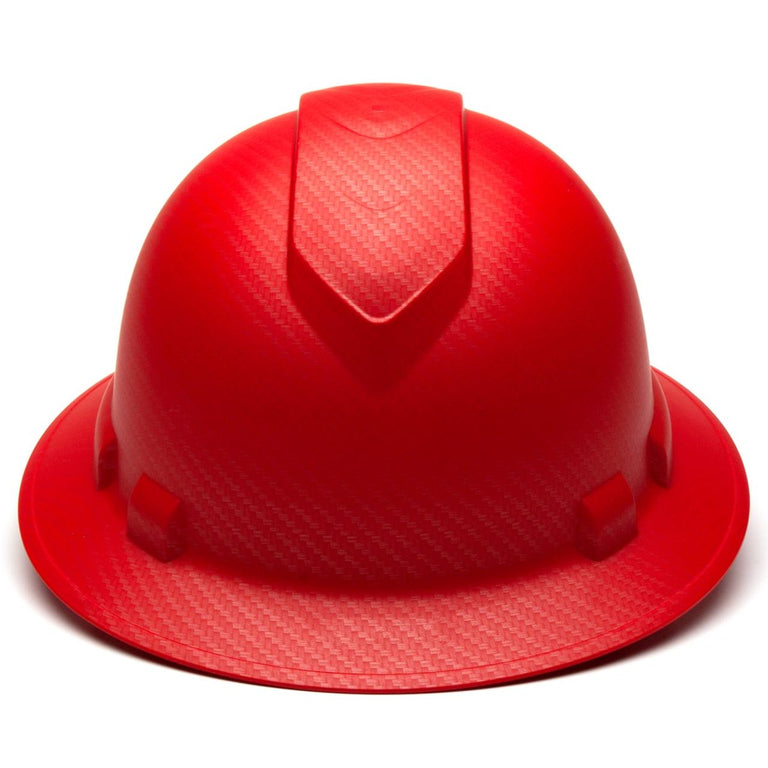 Custom Pyramex Ridgeline HD Full Brim Hard Hat, 4-Point Ratchet Suspension