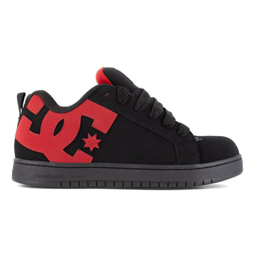 DC Work Crew Men's Court Graffik Work EH Composite Toe Shoes - Black and Red DC60102