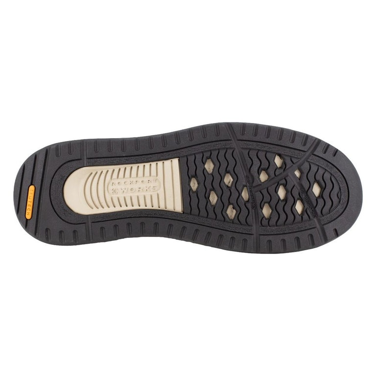 Rockport Works Men's Langdon Slip-On ESD Composite Toe Casual Shoes, Breen - RK2151