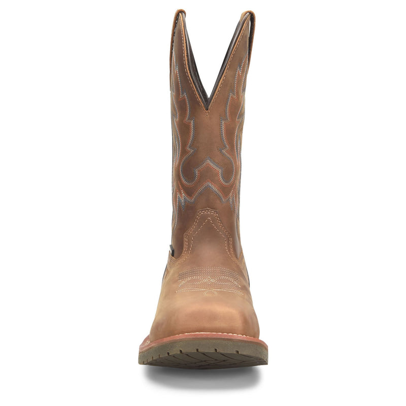 Double-H Men's Brockton 12" Roper Waterproof EH Composite Toe Boots, DH6141, Brown