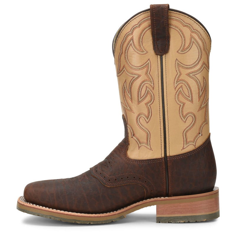Double-H Men's Graham 11" Roper Steel Toe Boots, DH5305, Tan