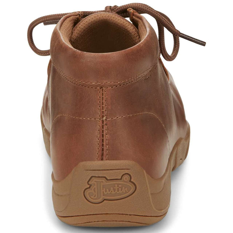 Justin Men's Cappie 4" EH Alloy Toe Shoes, SE242, Tan