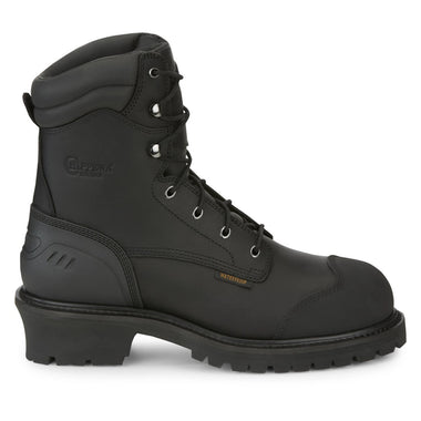 Chippewa Men's Aldarion 8" Logger Waterproof Insulated Composite Toe Boots, 55058, Black