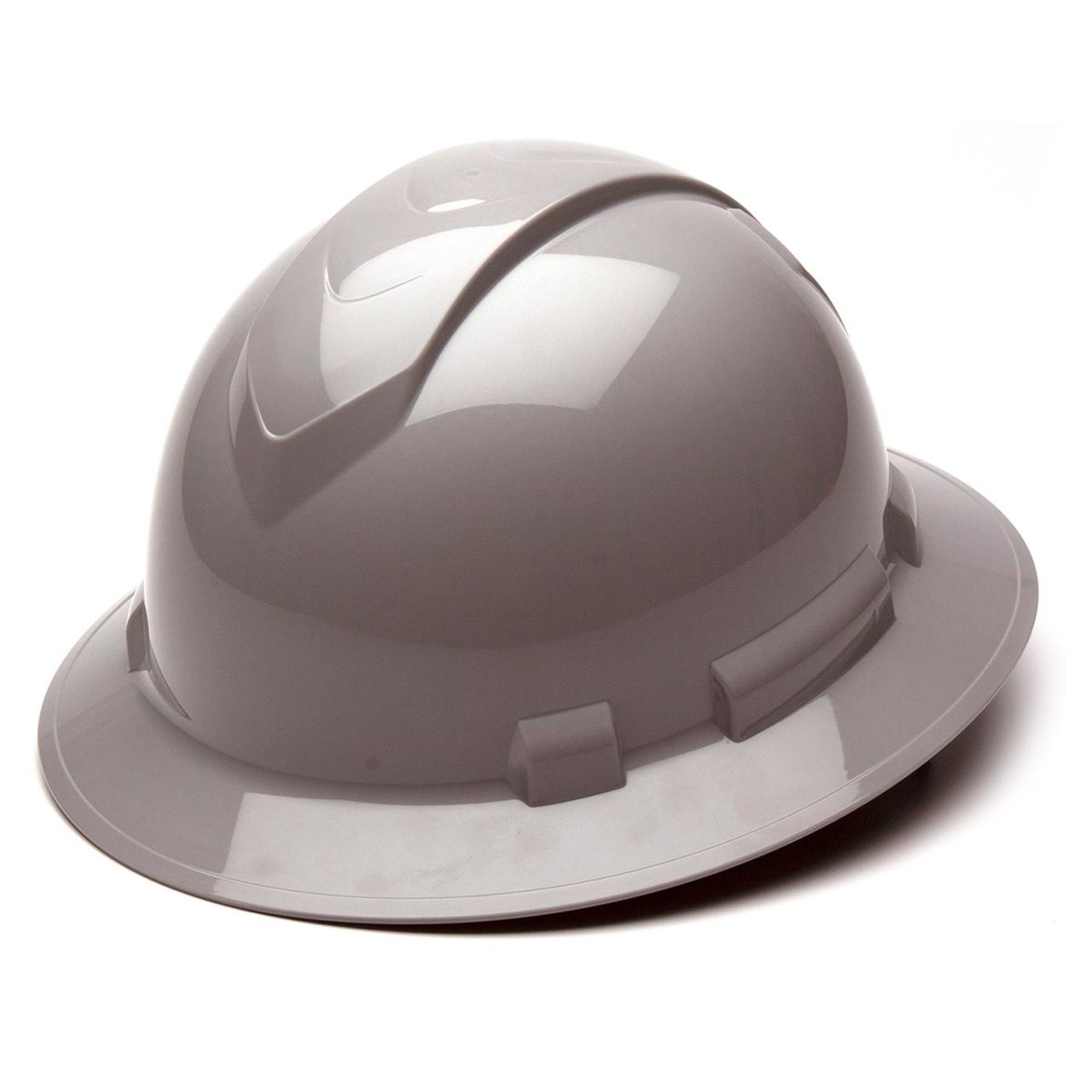 Custom Pyramex Ridgeline Full Brim Hard Hat, 4-Point Ratchet Suspension