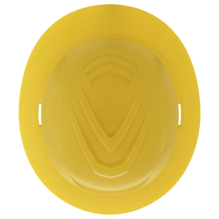MSA V-Gard C1 Full Brim Hard Hat with Fas-Trac III Ratchet Suspension