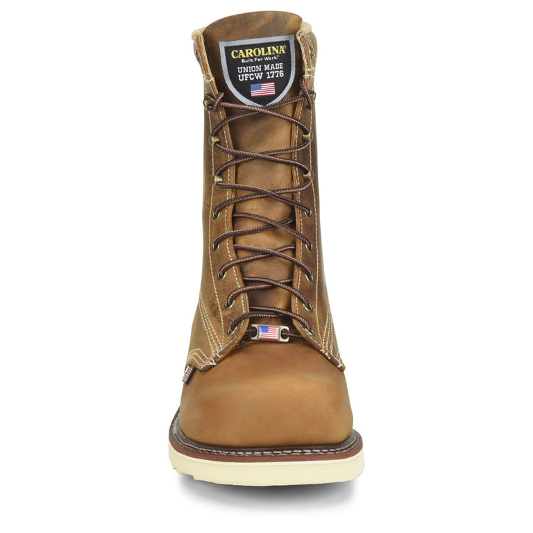 Carolina Men's AMP USA 8" EH Steel Toe Boots, CA7505, Tan