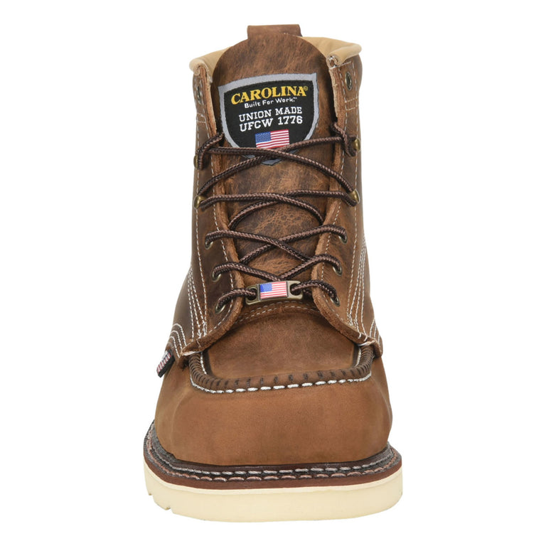 Carolina Men's AMP 6" USA EH Soft Toe Boots, CA7011, Old Town Folklore
