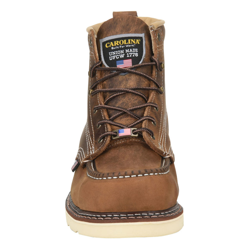 Carolina Men's AMP 6" USA EH Soft Toe Boots, CA7011, Old Town Folklore
