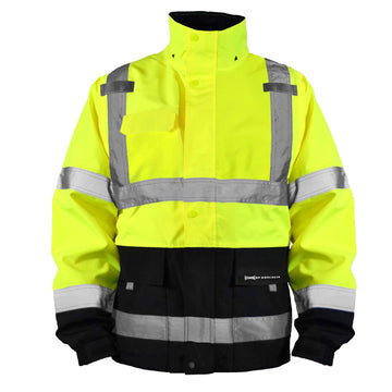 Occunomix Class 3 Black Bottom Breathable Rain Jacket - SP-RSJBK
