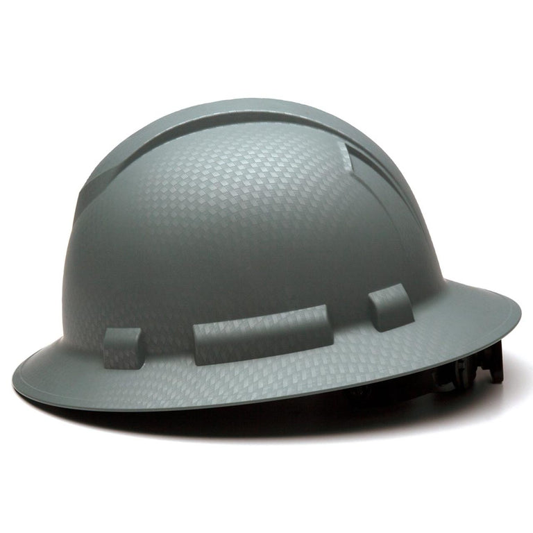 Custom Pyramex Ridgeline HD Full Brim Hard Hat, 4-Point Ratchet Suspension