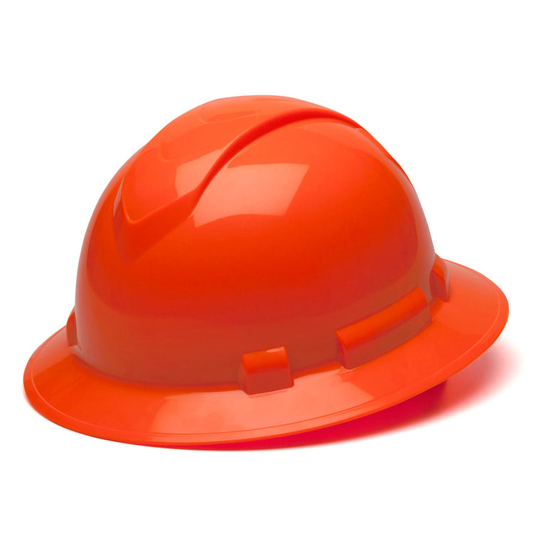 Pyramex Ridgeline Full Brim Hard Hat 4-Point Ratchet Suspension