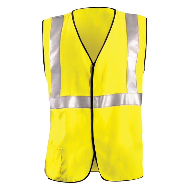 Occunomix Type R Class 2 Hi-Vis Flame Resistant Safety Vest, FR-VM1112