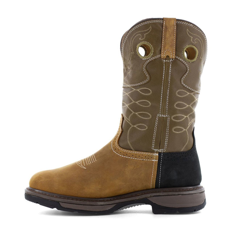 Frye The Safety-Crafted 10" Western Waterproof EH Met-Guard Steel Toe Work Boots, FR40104