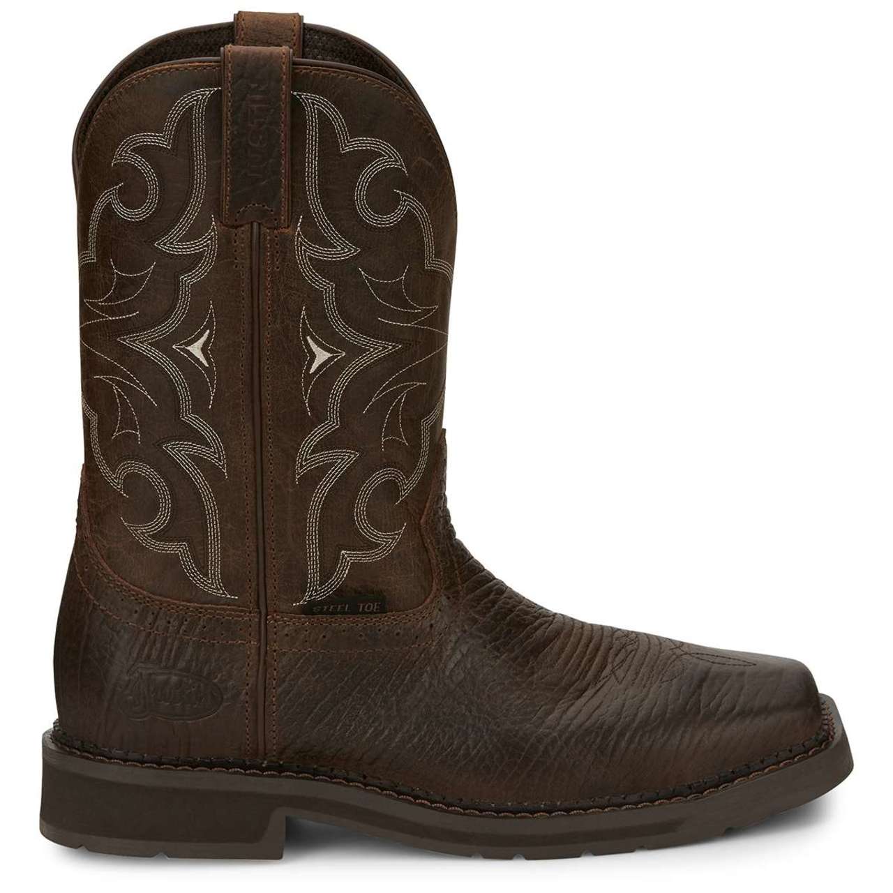 Justin Men's Amarillo 11" EH Steel Toe Boots, SE4313, Brown