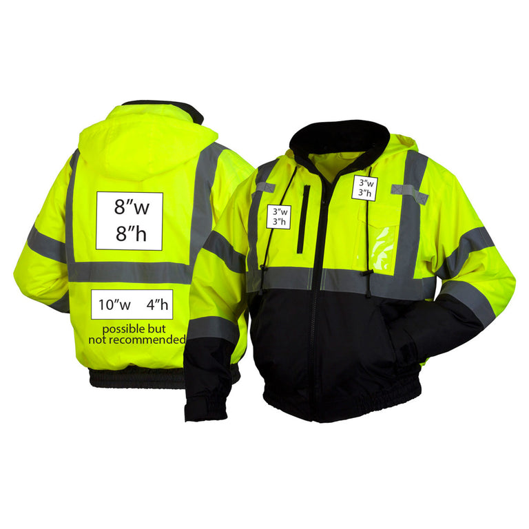 Custom Pyramex RJ31 Type R Class 3 Hi-Vis Waterproof Fleece Lined Jacket