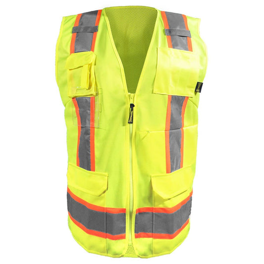 OccuNomix Women's Hi-Vis Type R Class 2 Sustainable Surveyor Safety Vest, LUX-RYSMW
