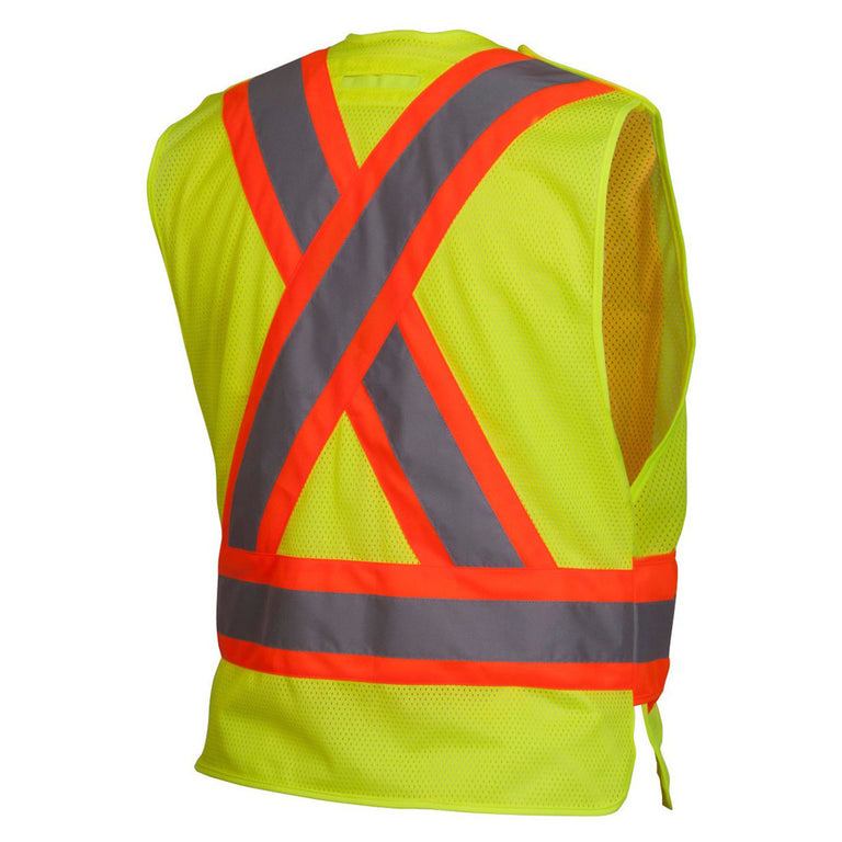Pyramex RCA27 Type R Class 2 Hi-Vis Two-Tone X-Back Breakaway Safety Vest
