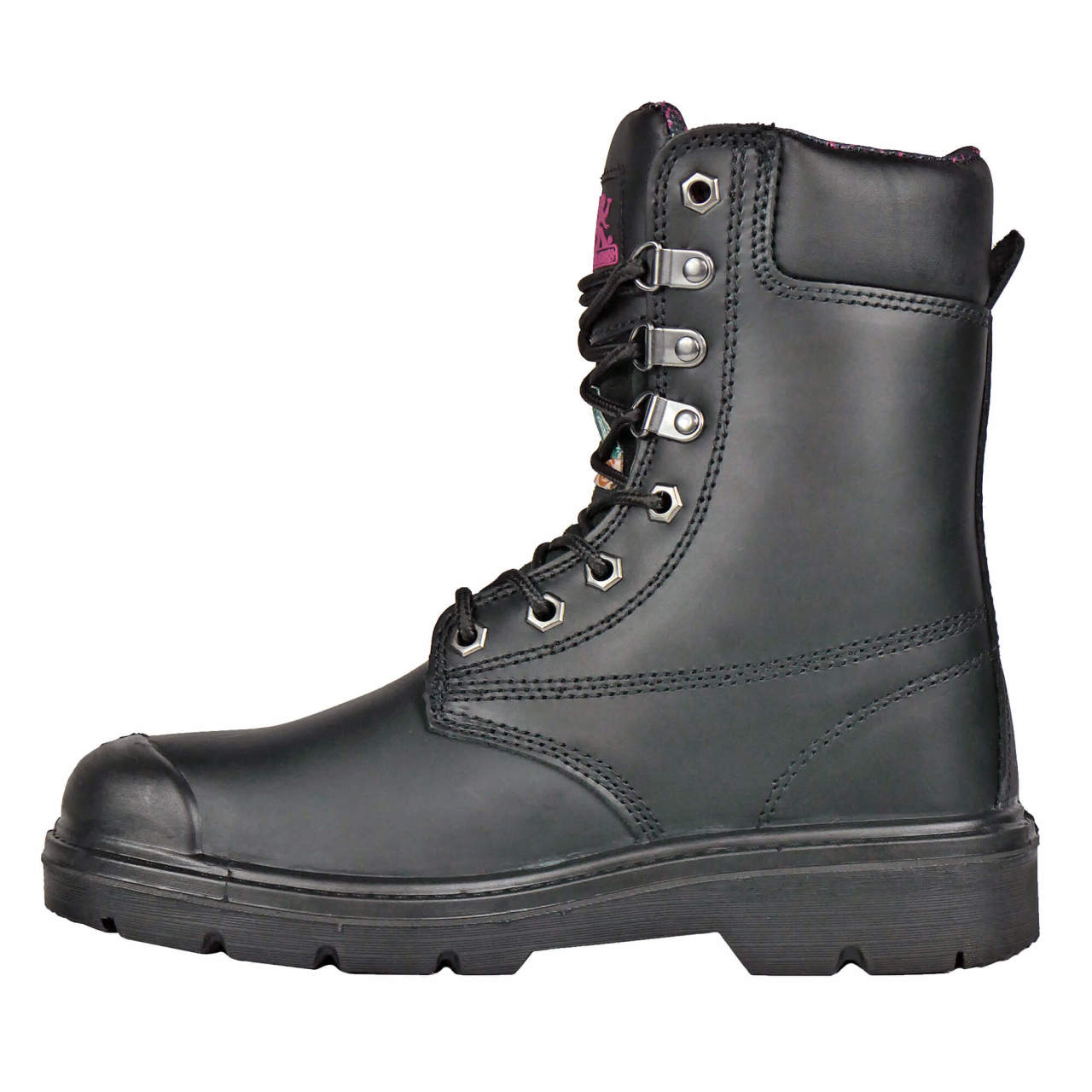 Moxie Trades Women's Anne 8" Steel Toe Boots, MT50165, Black