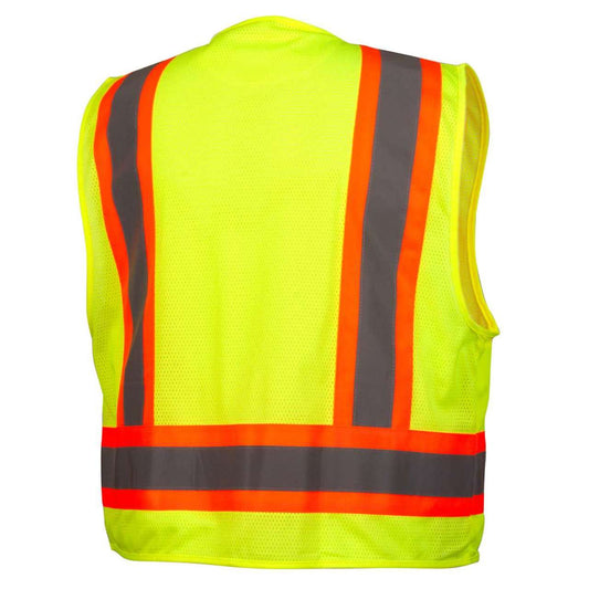 Pyramex RVZ24CP Type R Class 2 Hi-Vis Mesh Back Safety Vest