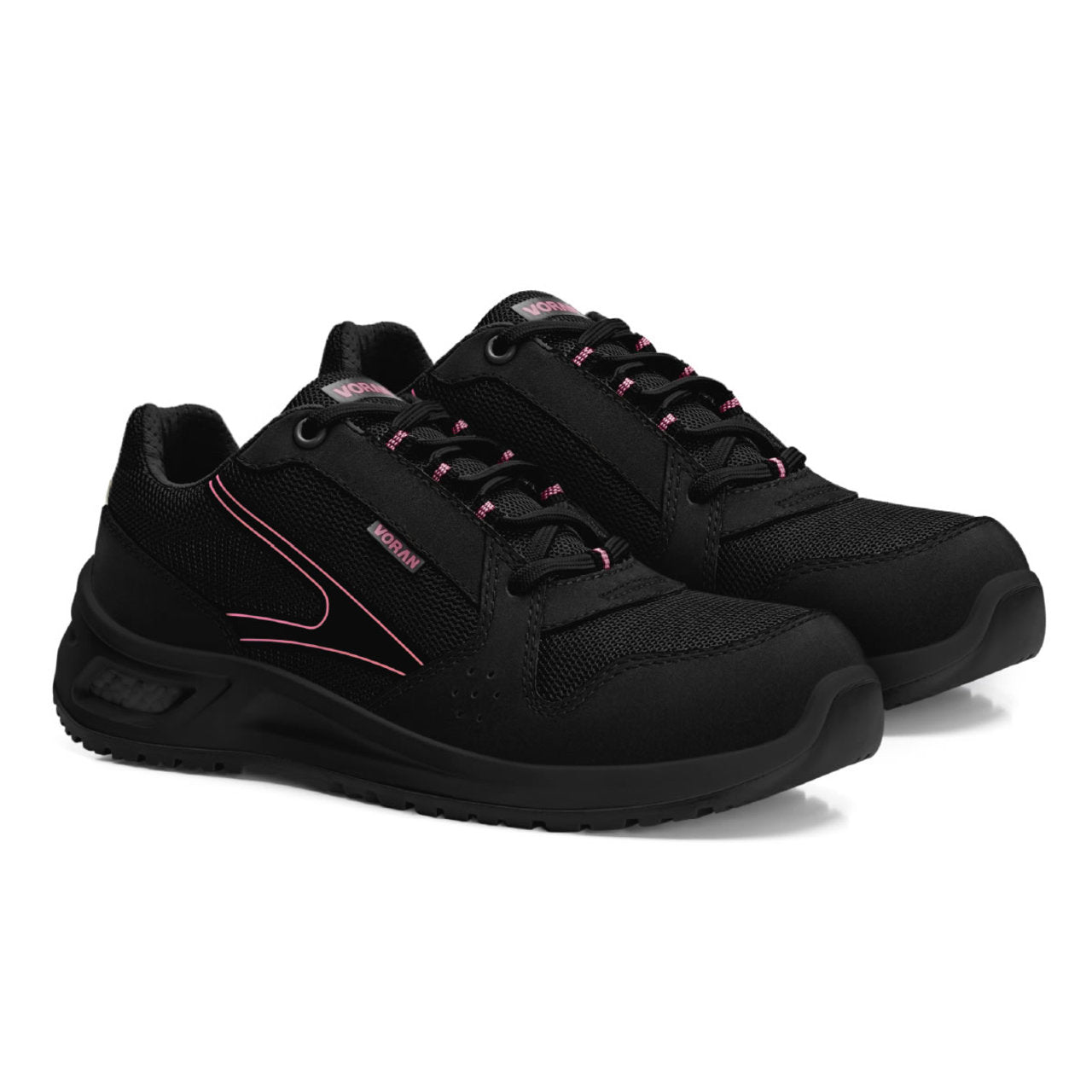 VORAN Women's Sportsafe Energy 441N Safety Toe Shoes - Black