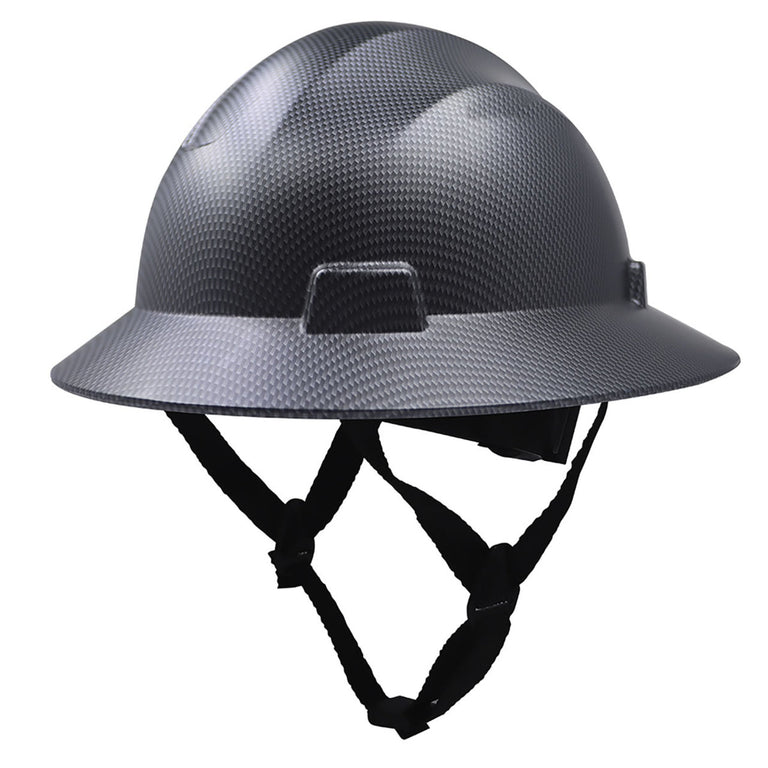 General Electric Non-Vented Full Brim Hard Hat 4-Point Ratchet Suspension - GH329