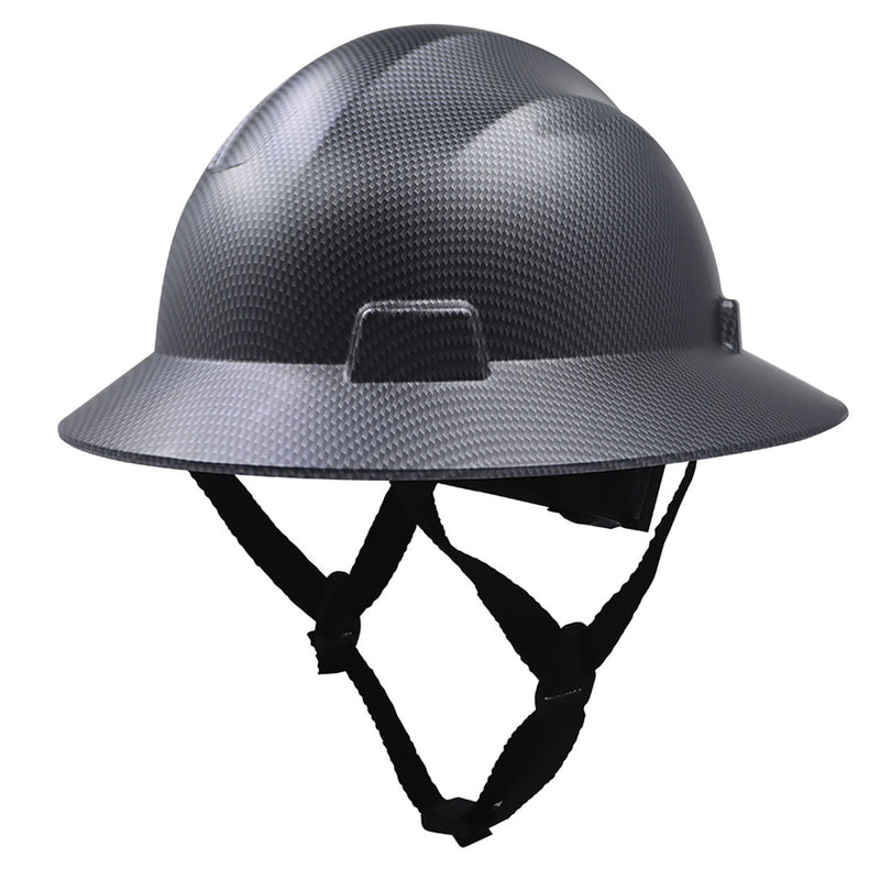 General Electric Non-Vented Full Brim Hard Hat 4-Point Ratchet Suspension - GH329