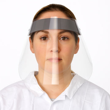 Rugged Blue Protective Face Shield - 10 Pack