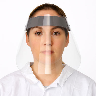 Rugged Blue Protective Face Shield - 10 Pack
