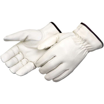Rugged Blue GL200 Cowhide Leather Driver Gloves