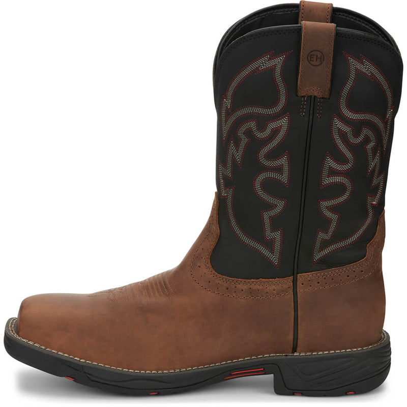 Justin Men's Rush 11" Waterproof EH Nano Composite Toe Boots, WK4337, Tan