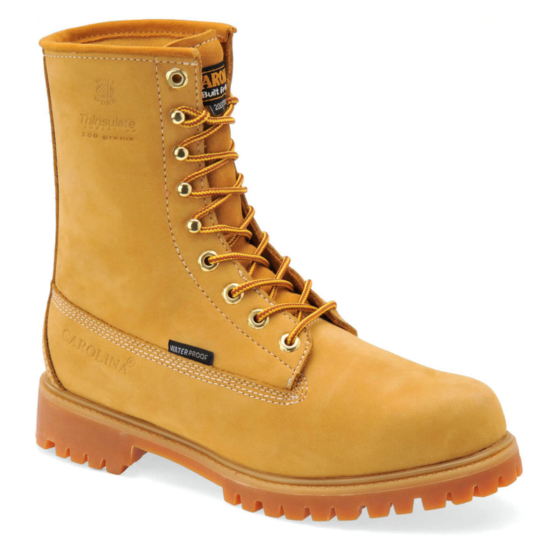 Carolina Men's Journeyman Hi 8" Waterproof Insulated EH Soft Toe Boots, CA7145, Wheat Nubuck