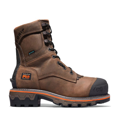 Timberland PRO Men's Boondock HD 8" Waterproof Composite Toe Logger Boots - TB1A29G92141