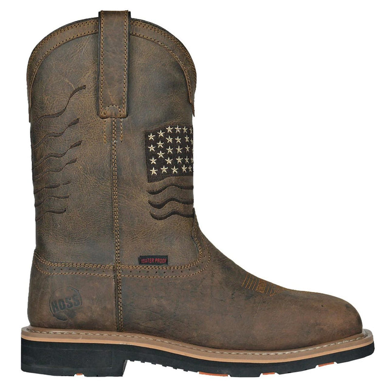 Hoss Men's Rushmore Composite Toe Boots, 92065, Brown