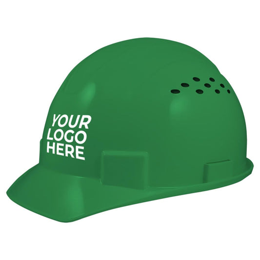 Custom General Electric Vented Cap Style Hard Hat 4-Point Ratchet Suspension, GH326