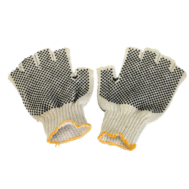 MCR Cotton String Knit Fingerless Work Gloves - 9508