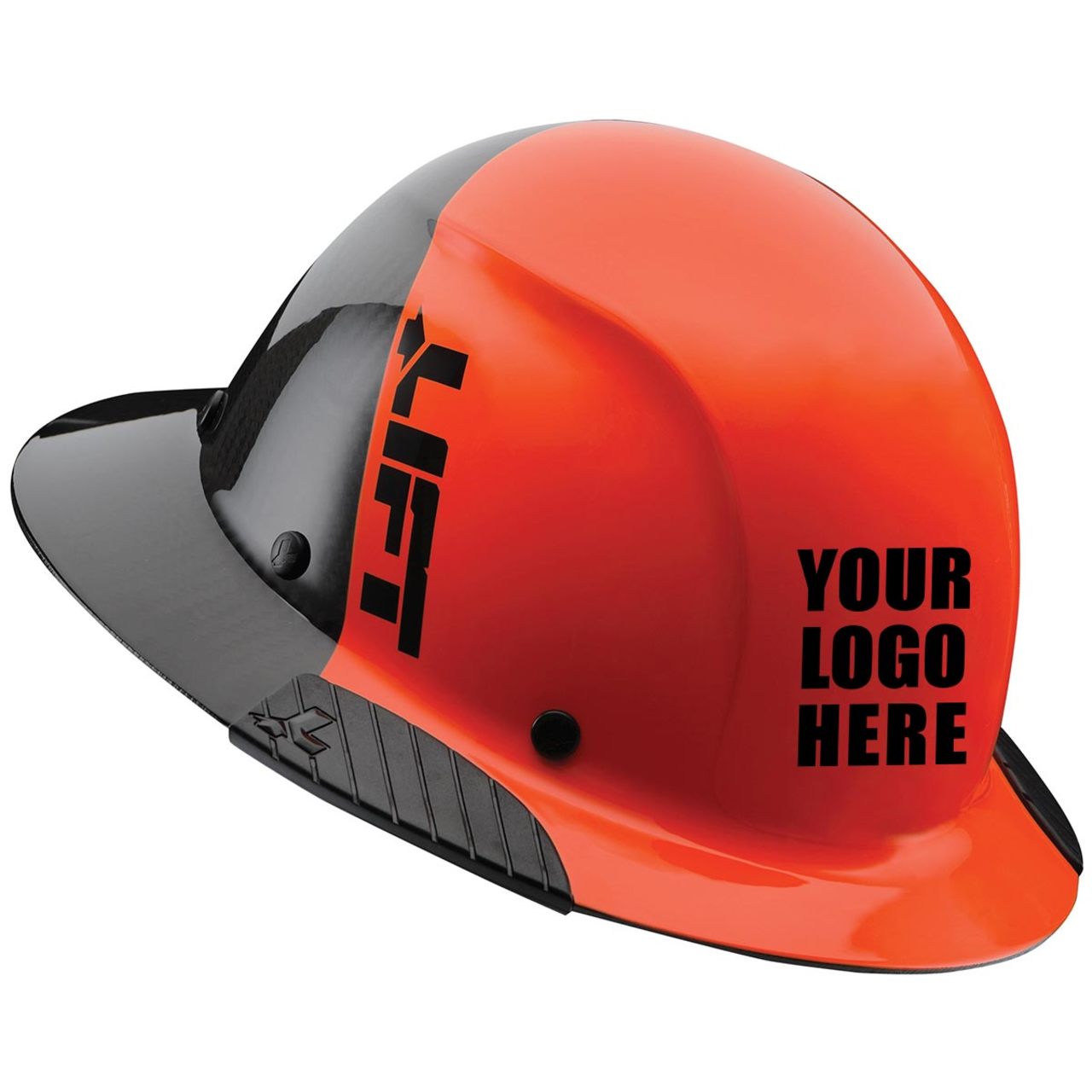 Custom LIFT DAX Full Brim Carbon Hard Hat