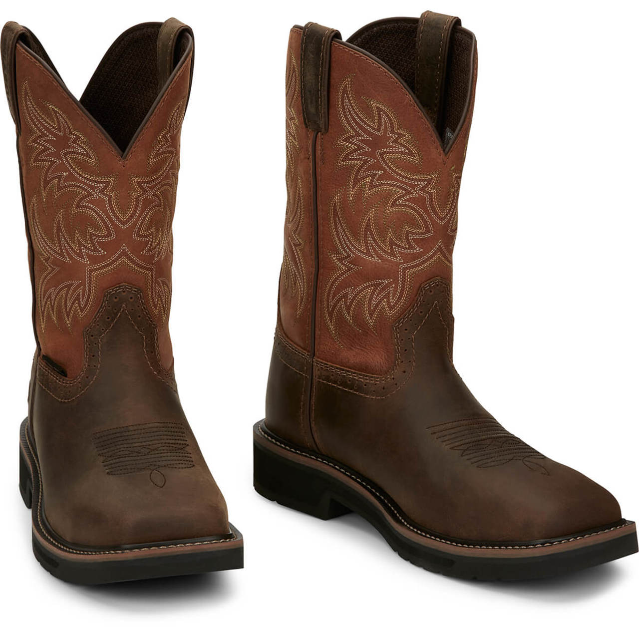 Justin Men's Switch 11" EH Composite Toe Boots, SE4812, Brown