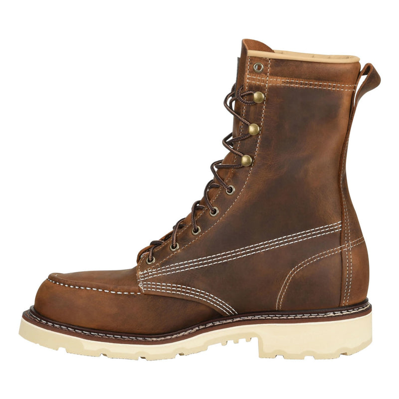 Carolina Men's Ferric USA 8" EH Soft Toe Boots, CA7016, Brown