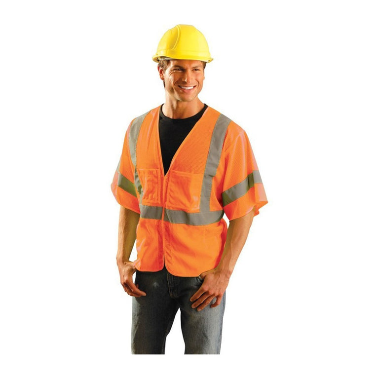 OccuNomix Type R Class 3 High-Vis Classic Surveyor Mesh Vest - LUX-HSGCS