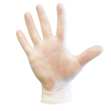 DASH Vinyl PF Exam Grade Disposable Gloves, Clear, 3.1 mil, Box of 100