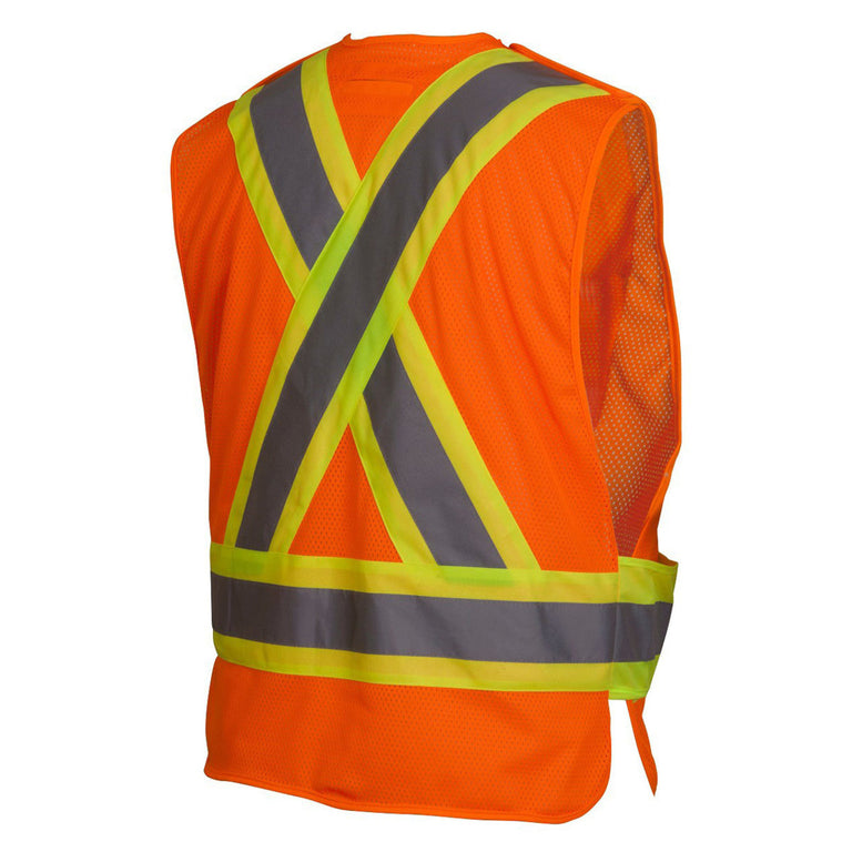 Pyramex RCA27 Type R Class 2 Hi-Vis Two-Tone X-Back Breakaway Safety Vest