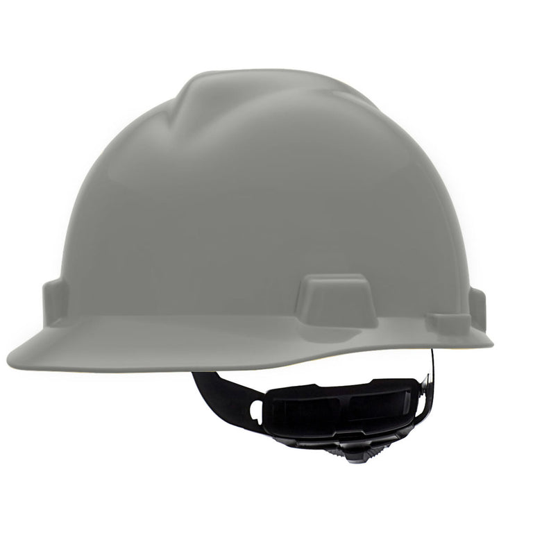 MSA V-Gard Cap Style Hard Hat Fas-Trac III Ratchet Suspension