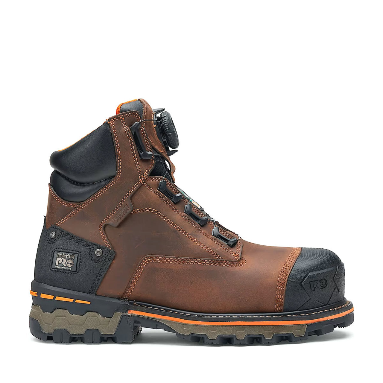 Timberland Men's Timberland PRO Boondock BOA 6" Composite Toe Work Boots, TB0A66KYEM41, Brown