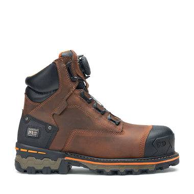 Timberland Men's Timberland PRO Boondock BOA 6" Composite Toe Work Boots, TB0A66KYEM41, Brown