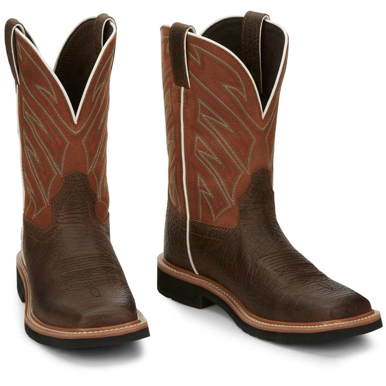 Justin Men's Electrician 11" EH Soft Toe Boots, SE4560, Brown